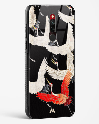 Furisode With A Myriad Of Flying Cranes Glass Case Phone Cover-(Xiaomi)