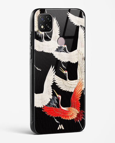 Furisode With A Myriad Of Flying Cranes Glass Case Phone Cover (Xiaomi)