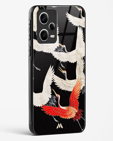 Furisode With A Myriad Of Flying Cranes Glass Case Phone Cover-(Xiaomi)