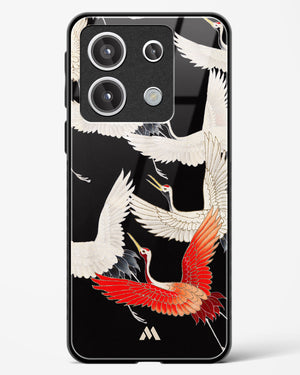 Furisode With A Myriad Of Flying Cranes Glass Case Phone Cover-(Xiaomi)