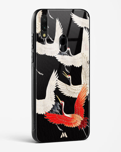 Furisode With A Myriad Of Flying Cranes Glass Case Phone Cover-(Xiaomi)