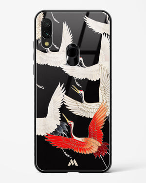 Furisode With A Myriad Of Flying Cranes Glass Case Phone Cover (Xiaomi)
