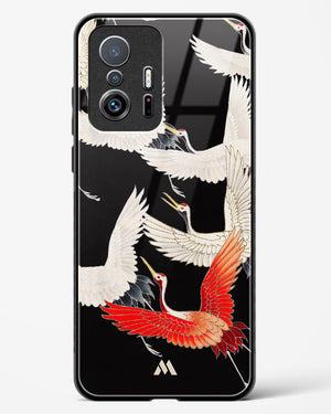 Furisode With A Myriad Of Flying Cranes Glass Case Phone Cover-(Xiaomi)