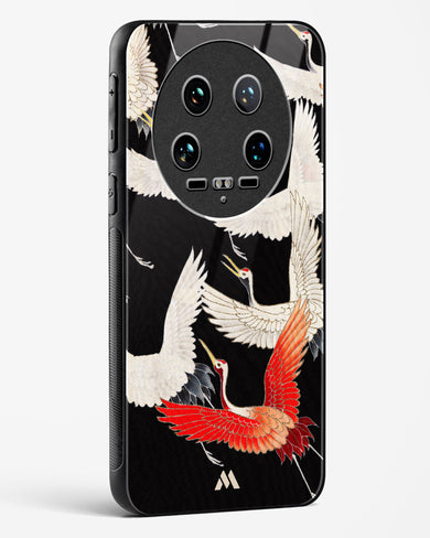 Furisode With A Myriad Of Flying Cranes Glass Case Phone Cover-(Xiaomi)