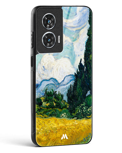 Wheat Field with Cypresses [Van Gogh] Glass Case Phone Cover (Motorola)