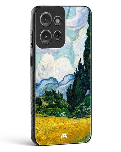 Wheat Field with Cypresses [Van Gogh] Glass Case Phone Cover (Motorola)