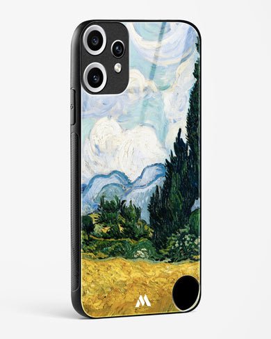 Wheat Field with Cypresses [Van Gogh] Glass Case Phone Cover (Nothing)