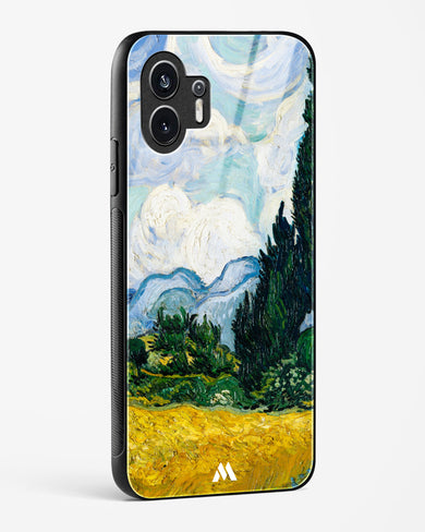Wheat Field with Cypresses [Van Gogh] Glass Case Phone Cover (Nothing)