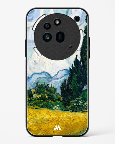 Wheat Field with Cypresses [Van Gogh] Glass Case Phone Cover (Nothing)
