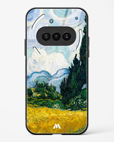 Wheat Field with Cypresses [Van Gogh] Glass Case Phone Cover (Nothing)