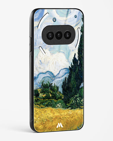 Wheat Field with Cypresses [Van Gogh] Glass Case Phone Cover (Nothing)