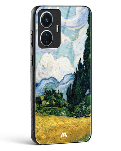 Wheat Field with Cypresses [Van Gogh] Glass Case Phone Cover (Vivo)
