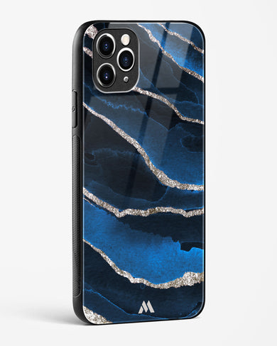 Shimmering Sands Blue Marble Glass Case Phone Cover (Apple)