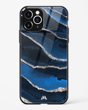 Shimmering Sands Blue Marble Glass Case Phone Cover (Apple)