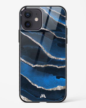 Shimmering Sands Blue Marble Glass Case Phone Cover (Apple)