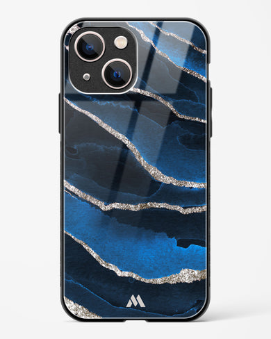Shimmering Sands Blue Marble Glass Case Phone Cover (Apple)