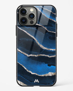 Shimmering Sands Blue Marble Glass Case Phone Cover (Apple)
