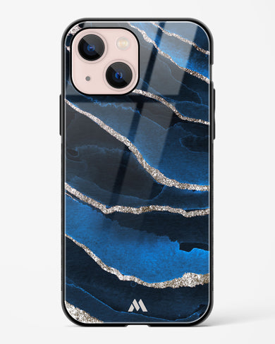 Shimmering Sands Blue Marble Glass Case Phone Cover (Apple)