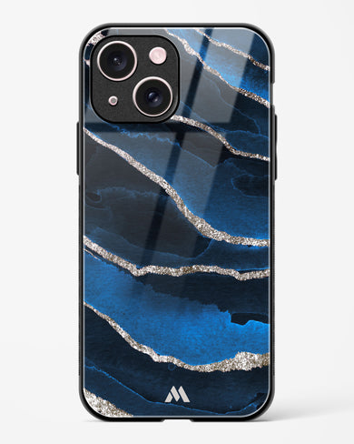 Shimmering Sands Blue Marble Glass Case Phone Cover (Apple)