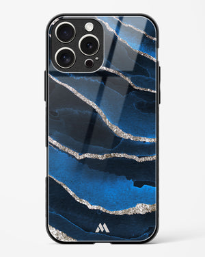 Shimmering Sands Blue Marble Glass Case Phone Cover (Apple)