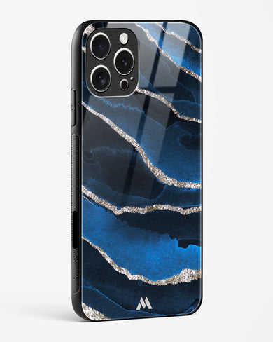 Shimmering Sands Blue Marble Glass Case Phone Cover (Apple)