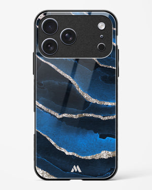 Shimmering Sands Blue Marble Glass Case Phone Cover (Apple)
