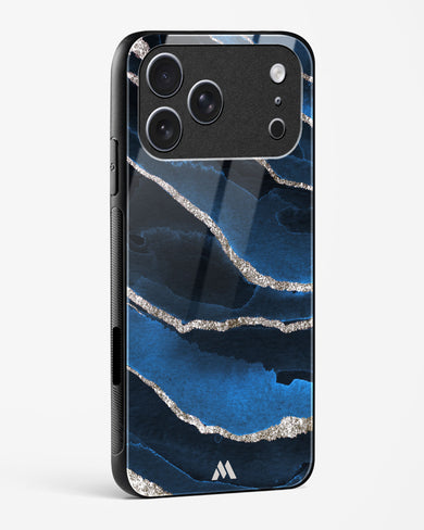 Shimmering Sands Blue Marble Glass Case Phone Cover (Apple)