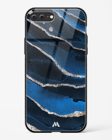 Shimmering Sands Blue Marble Glass Case Phone Cover (Apple)