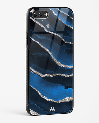 Shimmering Sands Blue Marble Glass Case Phone Cover (Apple)