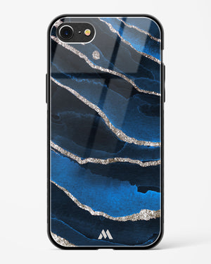 Shimmering Sands Blue Marble Glass Case Phone Cover (Apple)