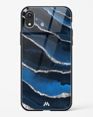 Shimmering Sands Blue Marble Glass Case Phone Cover (Apple)