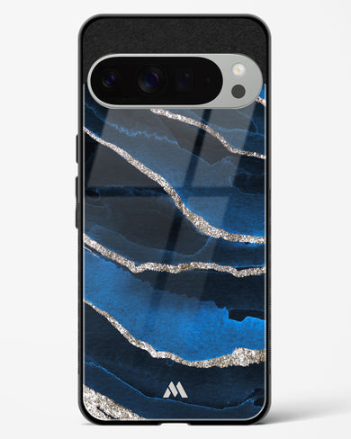 Shimmering Sands Blue Marble Glass Case Phone Cover (Google)