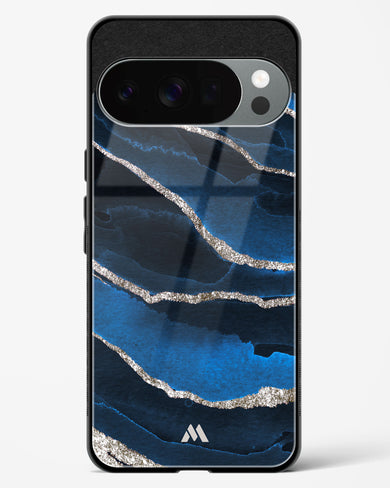 Shimmering Sands Blue Marble Glass Case Phone Cover (Google)