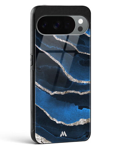 Shimmering Sands Blue Marble Glass Case Phone Cover (Google)