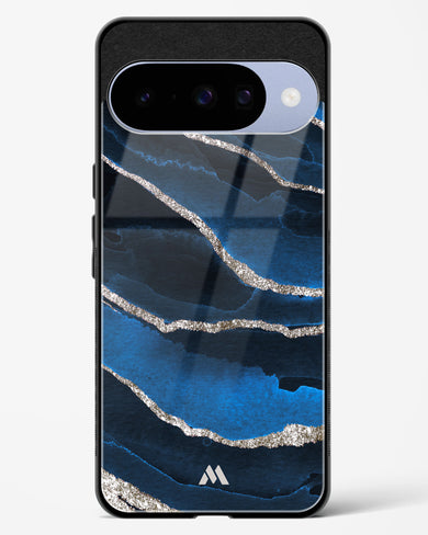 Shimmering Sands Blue Marble Glass Case Phone Cover (Google)