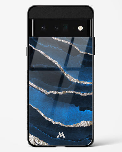 Shimmering Sands Blue Marble Glass Case Phone Cover (Google)