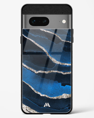 Shimmering Sands Blue Marble Glass Case Phone Cover (Google)