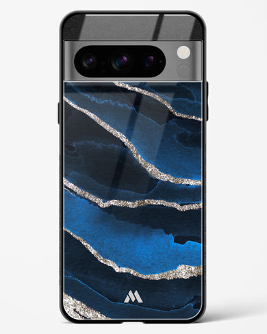 Shimmering Sands Blue Marble Glass Case Phone Cover (Google)