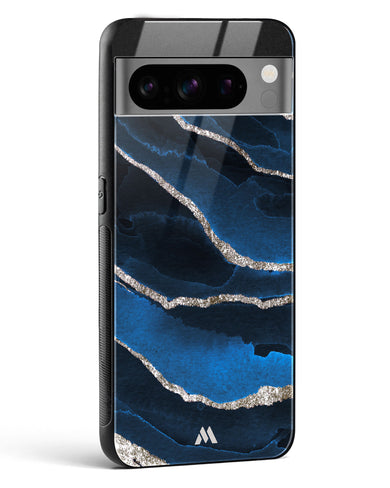 Shimmering Sands Blue Marble Glass Case Phone Cover (Google)