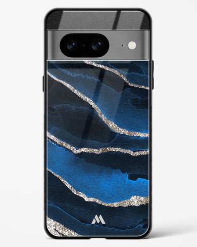 Shimmering Sands Blue Marble Glass Case Phone Cover (Google)