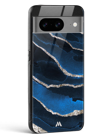 Shimmering Sands Blue Marble Glass Case Phone Cover (Google)