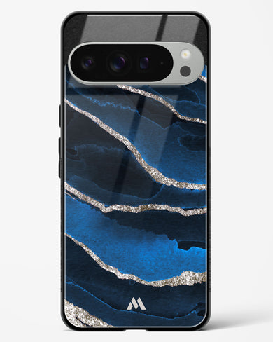 Shimmering Sands Blue Marble Glass Case Phone Cover (Google)