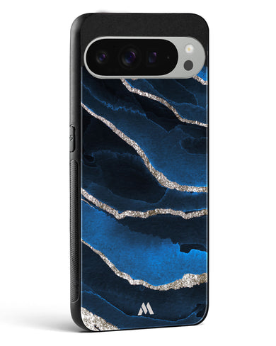 Shimmering Sands Blue Marble Glass Case Phone Cover (Google)