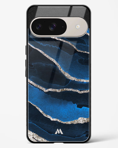 Shimmering Sands Blue Marble Glass Case Phone Cover (Google)