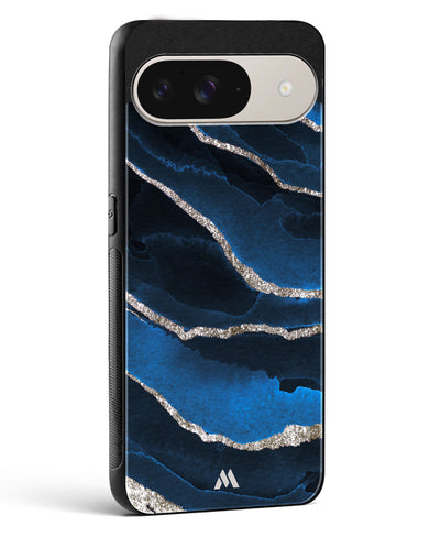 Shimmering Sands Blue Marble Glass Case Phone Cover (Google)