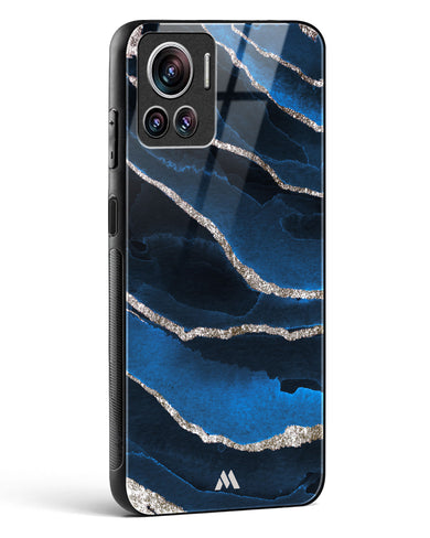 Shimmering Sands Blue Marble Glass Case Phone Cover (Motorola)