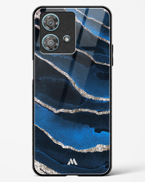 Shimmering Sands Blue Marble Glass Case Phone Cover (Motorola)