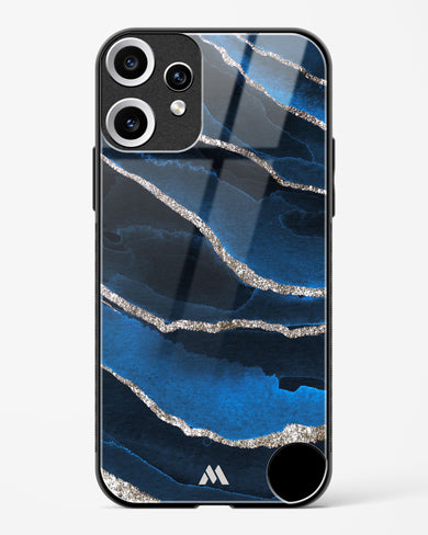 Shimmering Sands Blue Marble Glass Case Phone Cover (Nothing)