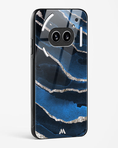Shimmering Sands Blue Marble Glass Case Phone Cover (Nothing)