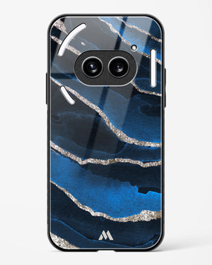 Shimmering Sands Blue Marble Glass Case Phone Cover (Nothing)